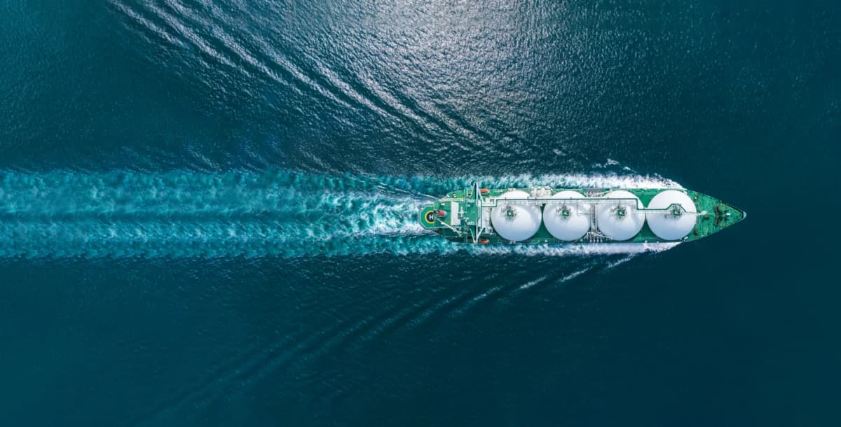 iStock image of LPG tanker at sea