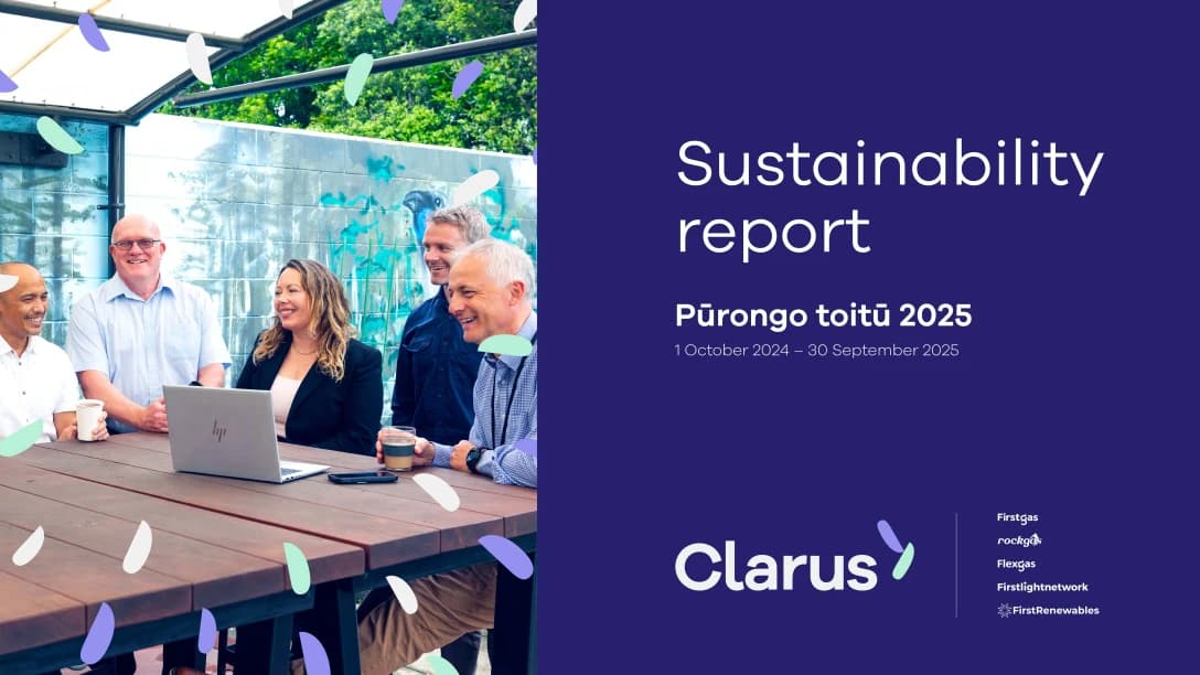 Clarus Sustainability Report title page